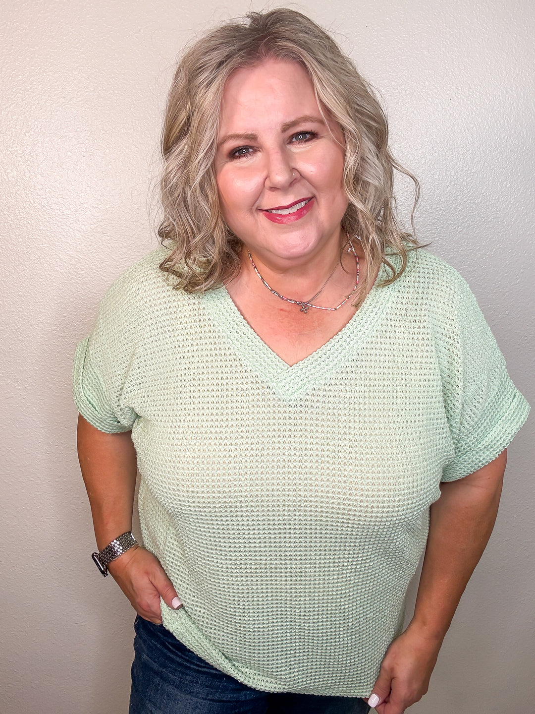 Summer Story Top- Mint