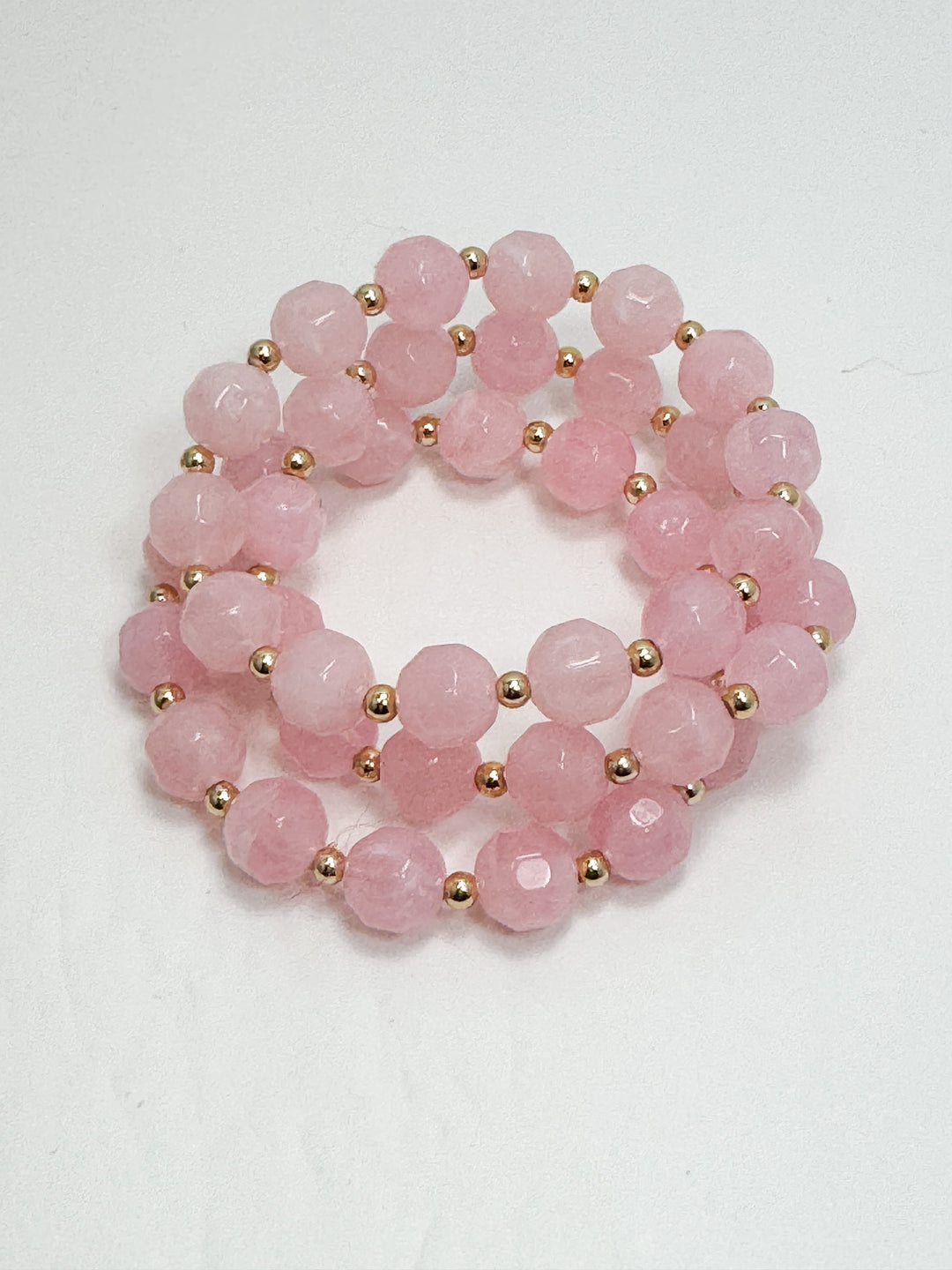 Blush Pink Beaded Bracelets