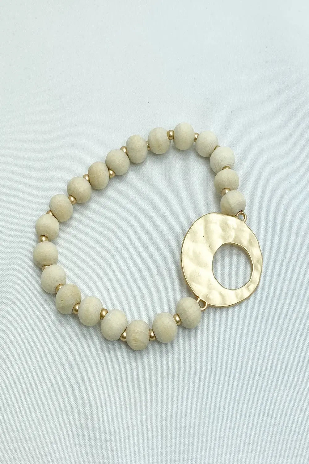 Natural Beaded Stretch Bracelet - Lucy Doo