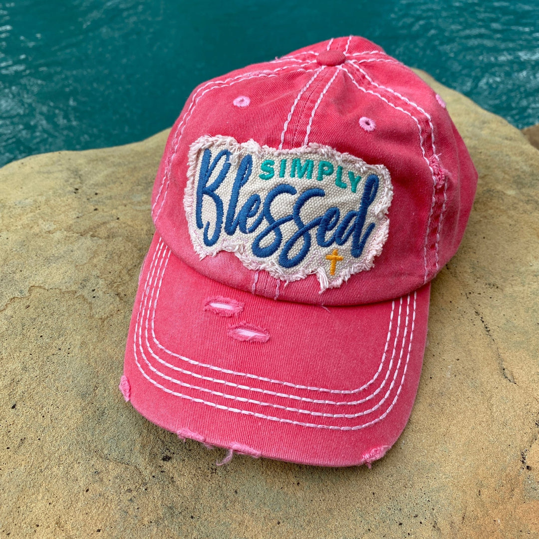 Pink SIMPLY BLESSED Hat - Lucy Doo