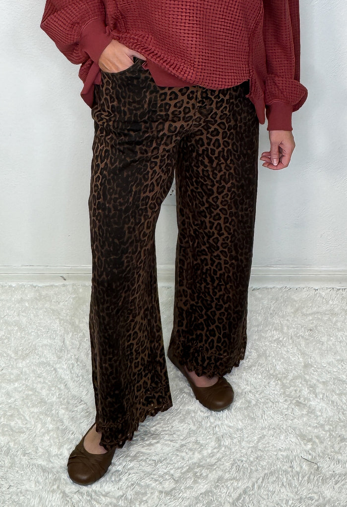 The Midnight Safari Crop Leopard Denim – Lucy Doo