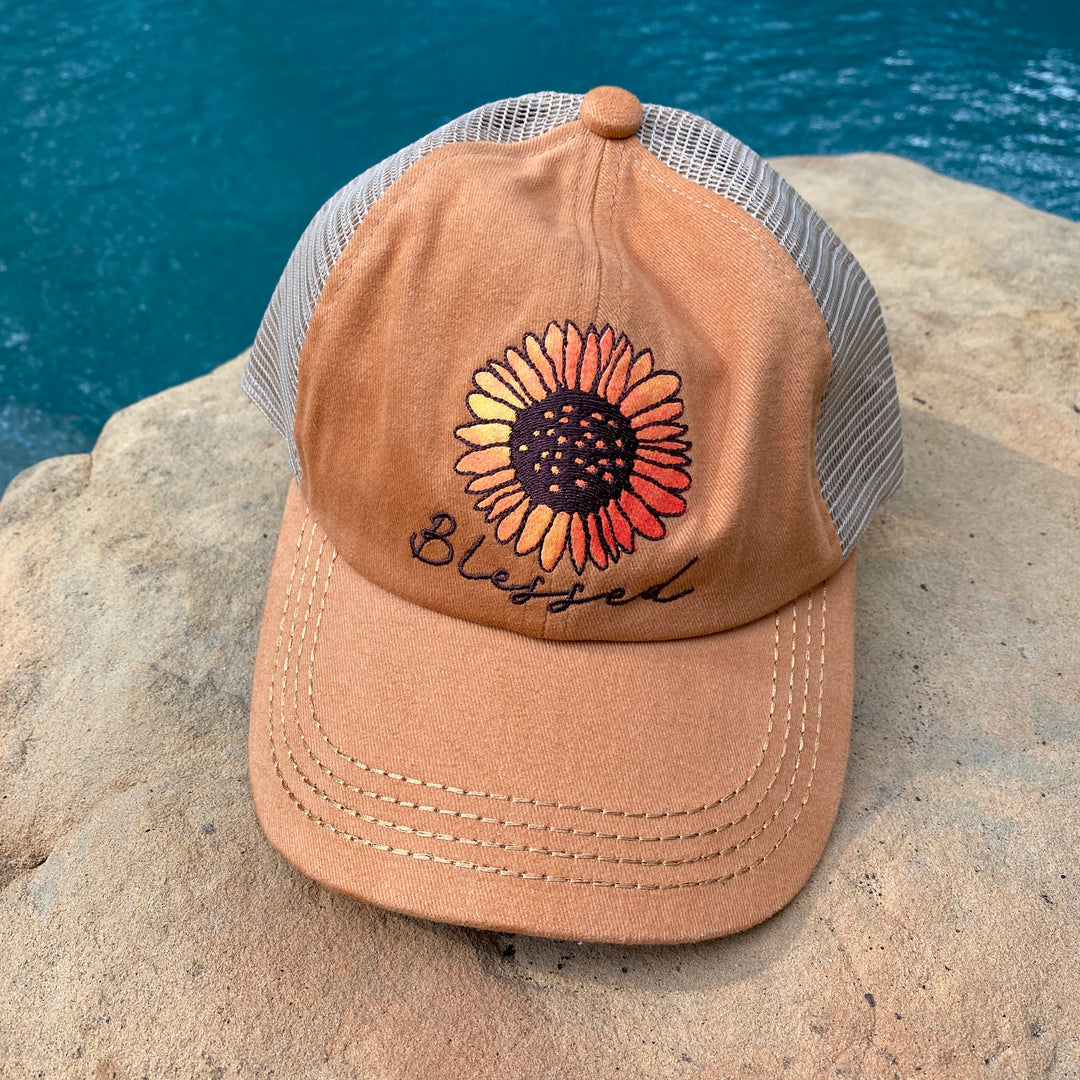 Sunflower BLESSED Hat