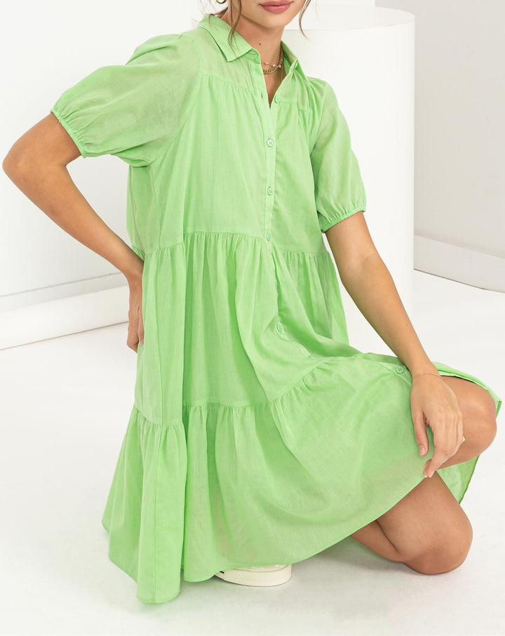 Lily Green Babydoll Dress
