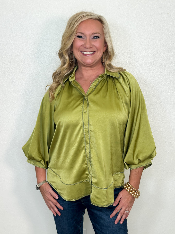 Olive Luxe Top