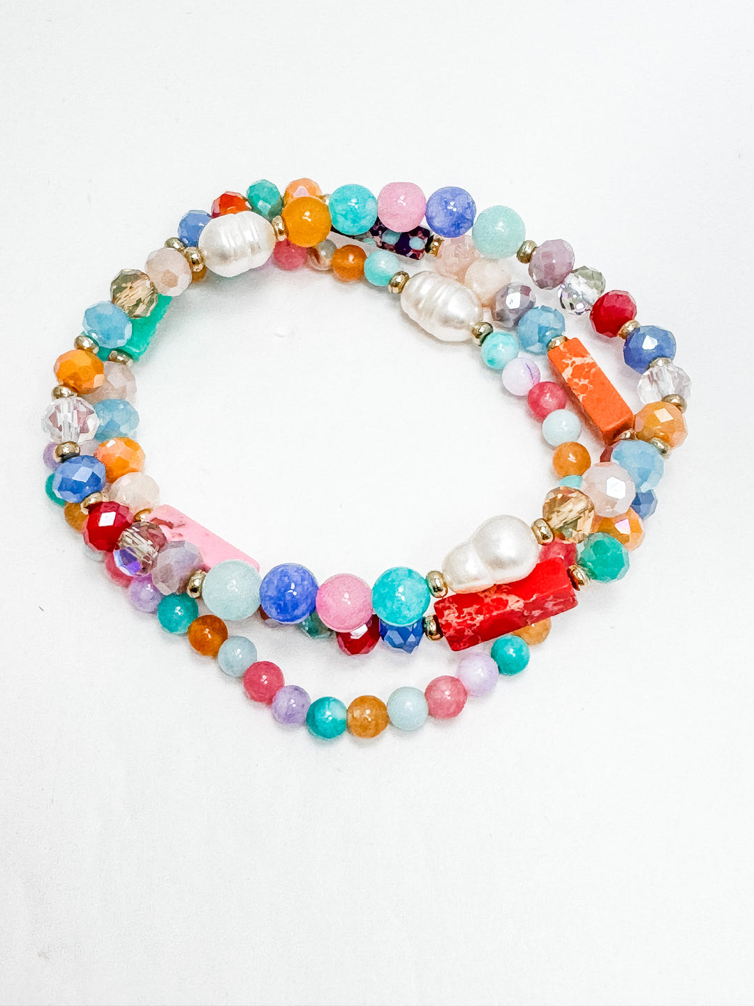 Happy Go Lucky Beaded Bracelet Set