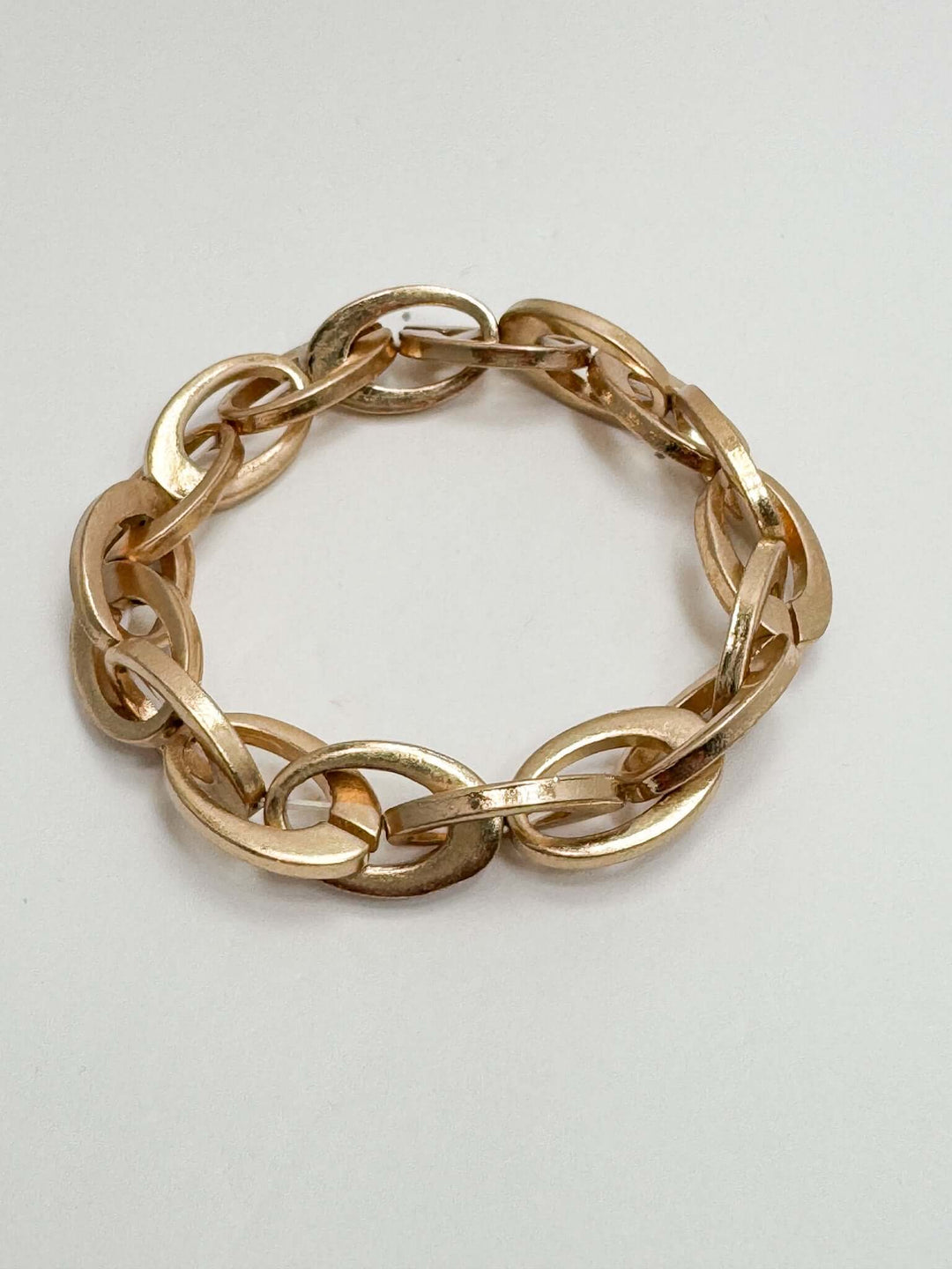 Matte Gold Woven Link Bracelet