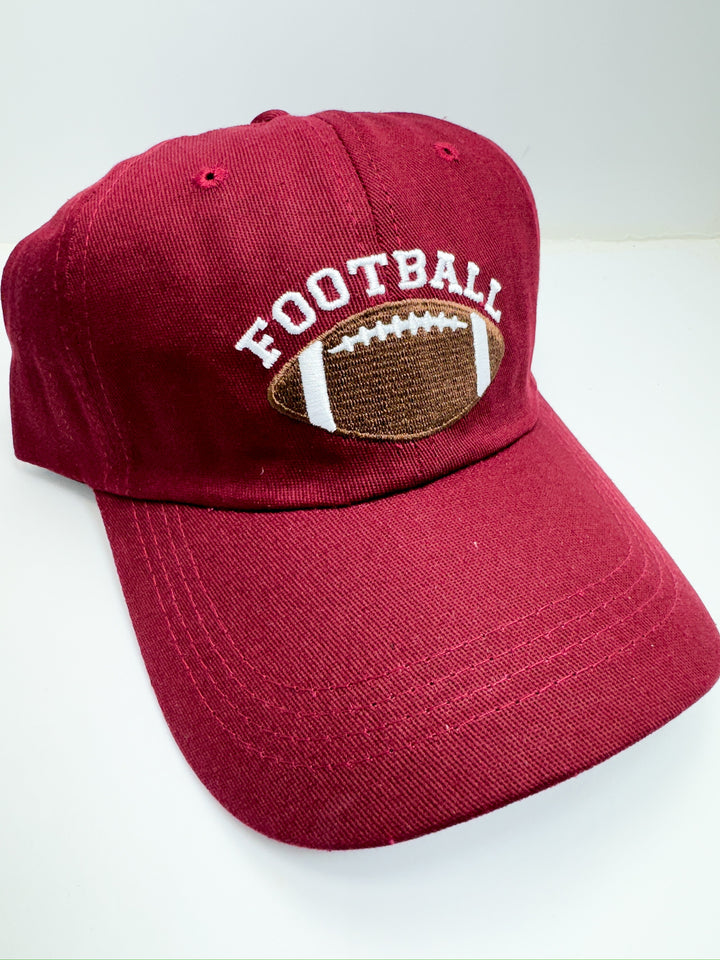 Maroon Football Ball Cap