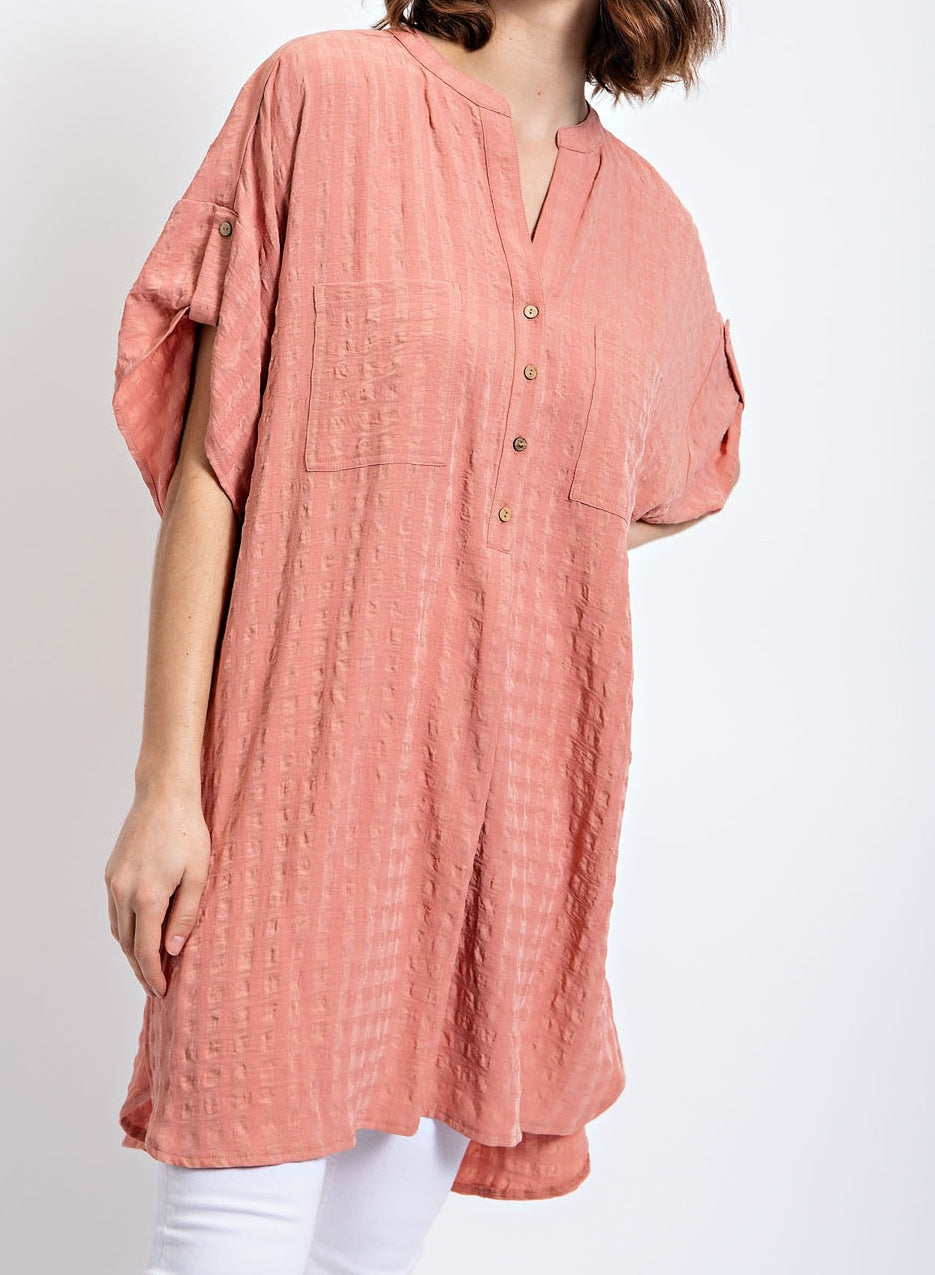 Dusty Rose Tunic Top