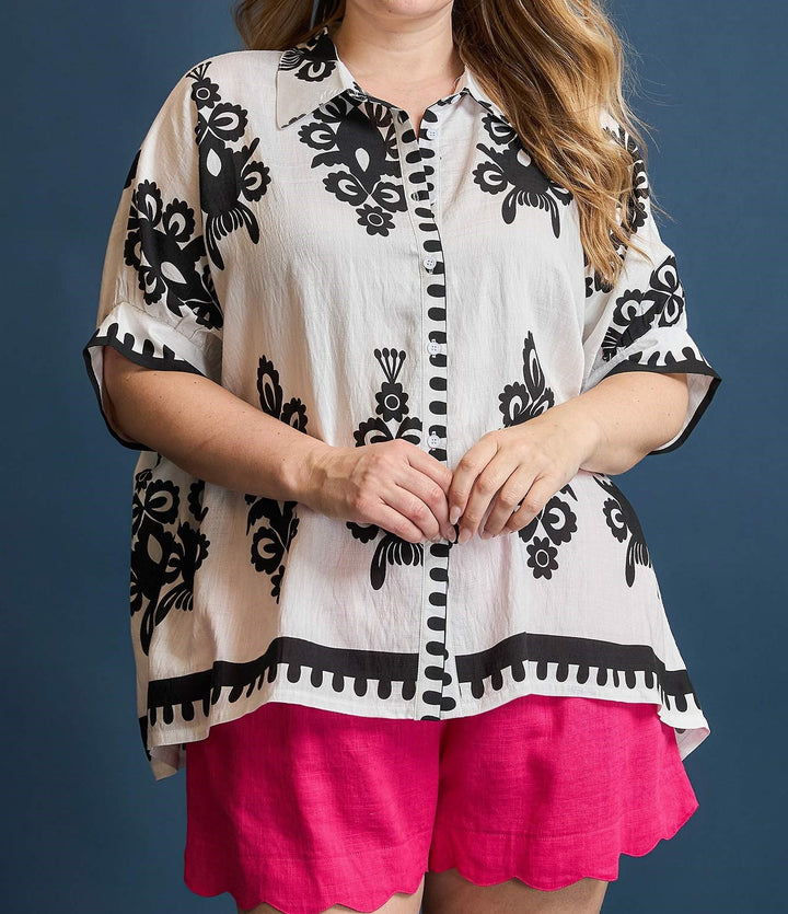 Simply Stunning Black White Top