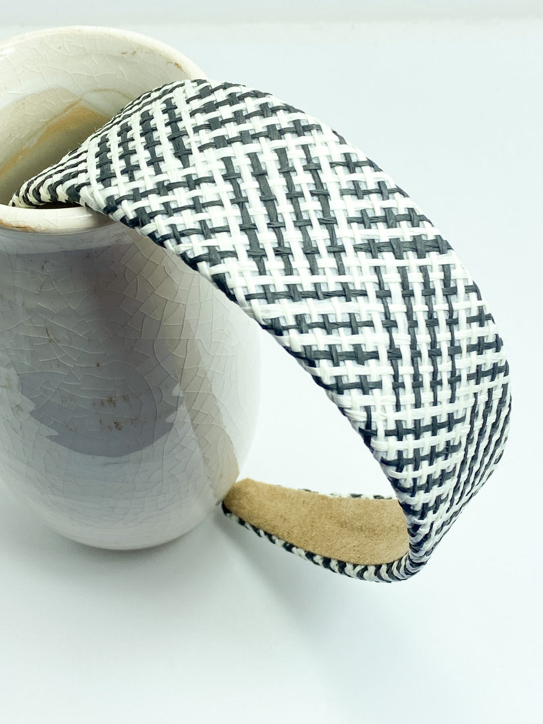 Black & Cream Abstract Headband - Lucy Doo