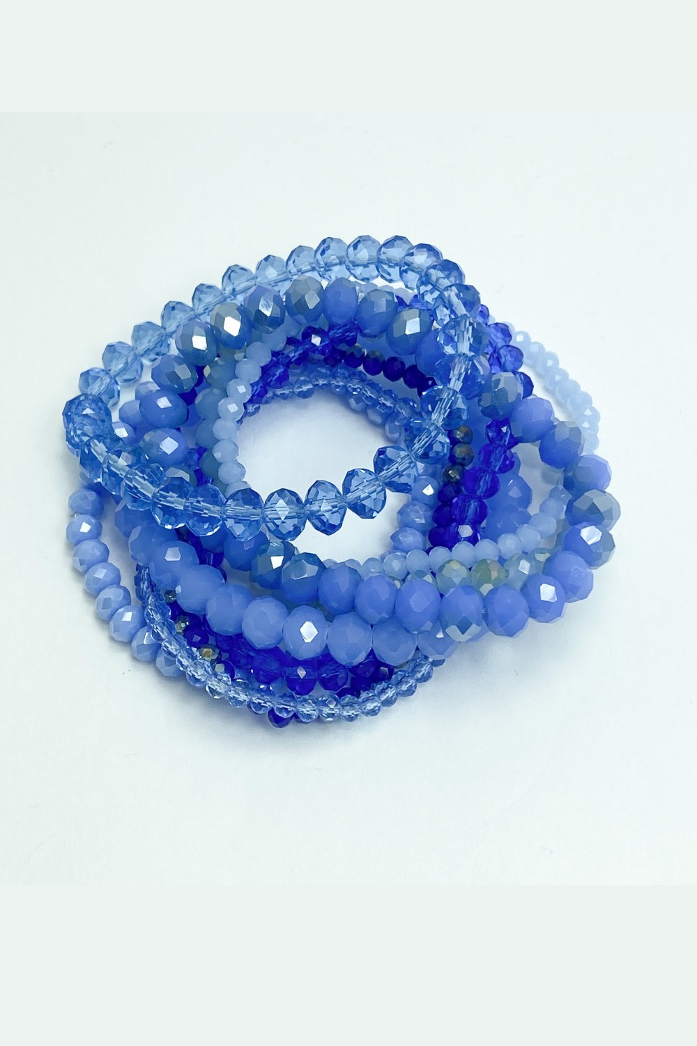 Bright Blue Stackable Bracelet Set - Lucy Doo