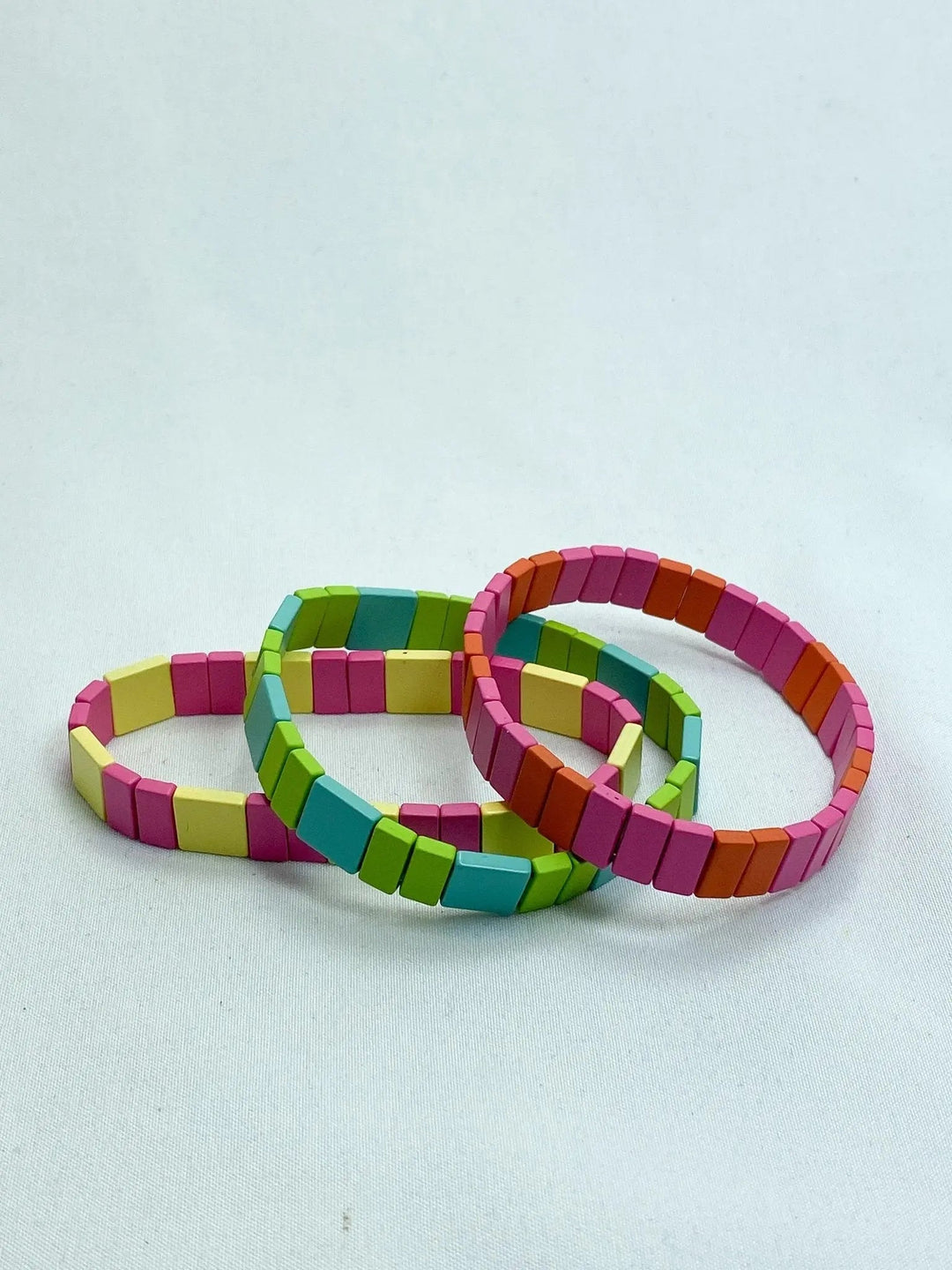 Colorful Block Stretch Bracelets - Lucy Doo