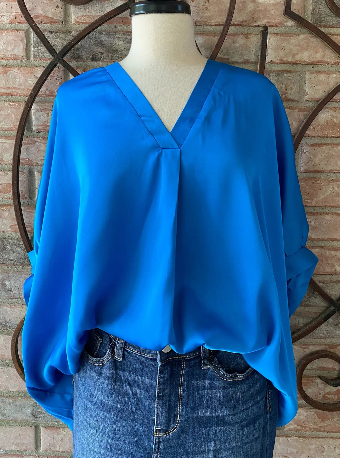 French Blue Flowy Top - Lucy Doo