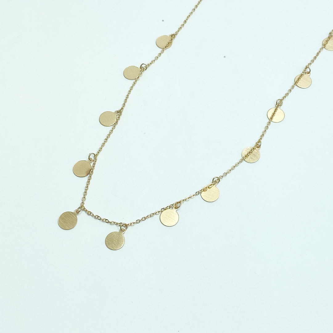 Matte Gold Petite Charm Necklace - Lucy Doo