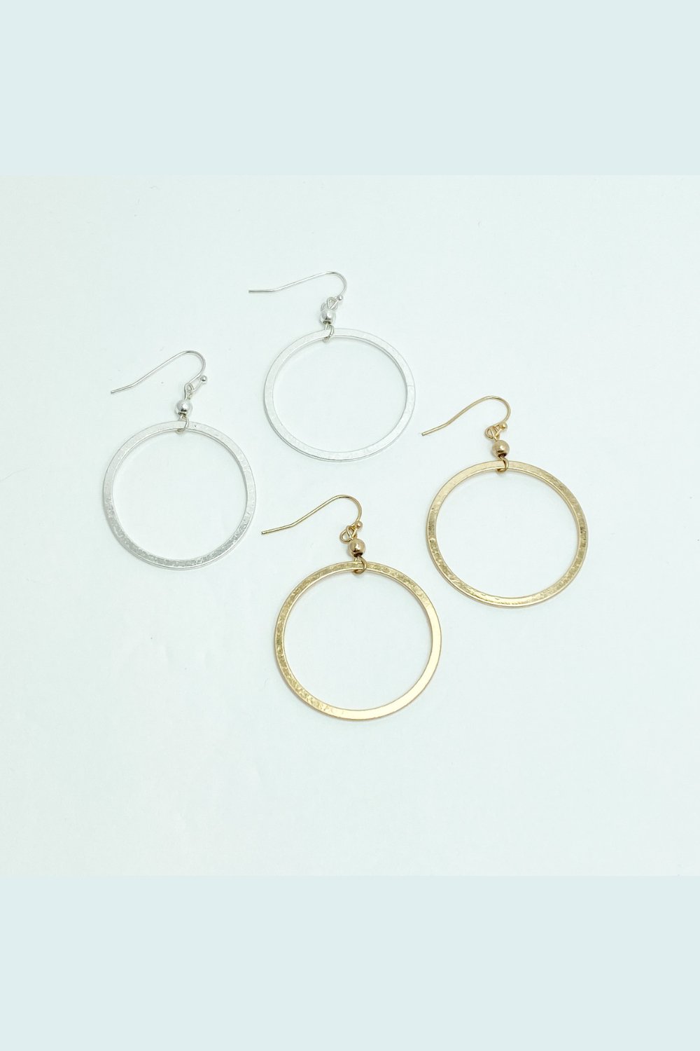 Simple Circle Drop Earrings - Lucy Doo